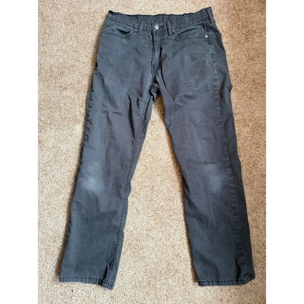 Levi's 514 Straight Fit Men's Gray  Classic Denim Pants Size‎ 33/30
